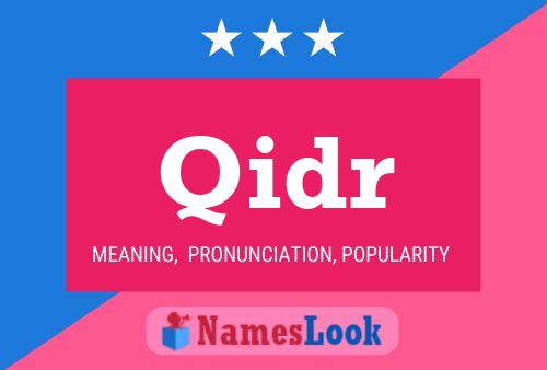 ملصق اسم Qidr