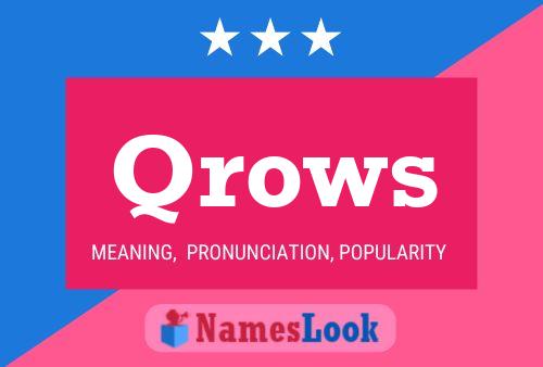 ملصق اسم Qrows