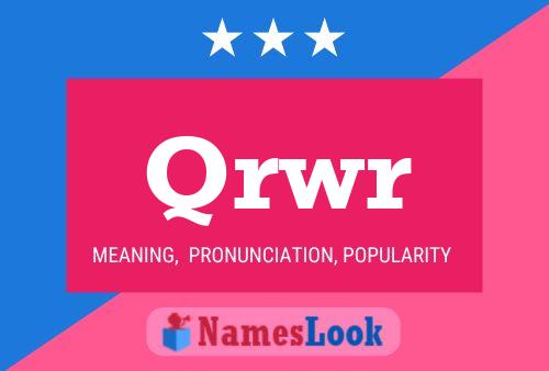 ملصق اسم Qrwr