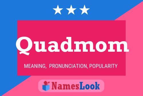 ملصق اسم Quadmom