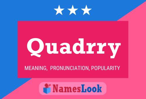 ملصق اسم Quadrry