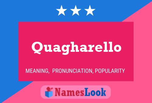 ملصق اسم Quagharello