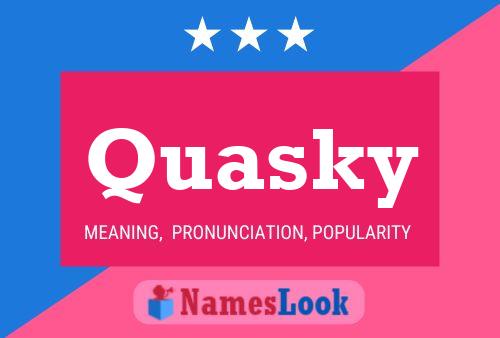 ملصق اسم Quasky