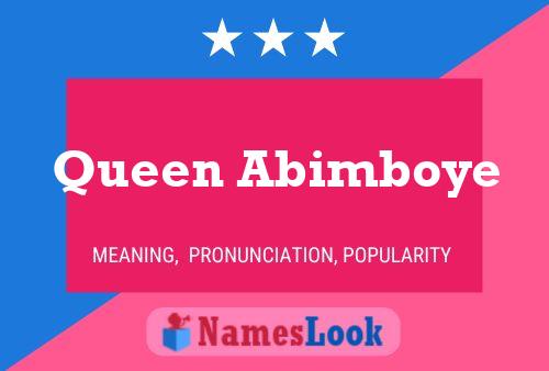 ملصق اسم Queen Abimboye