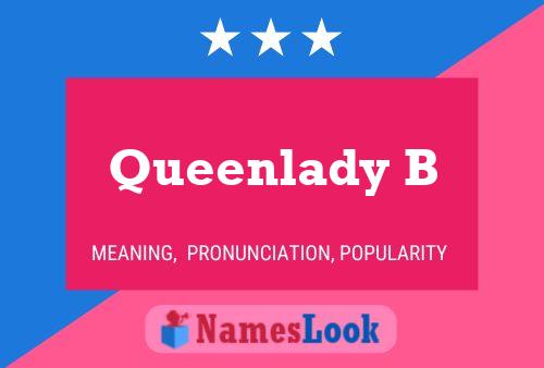 ملصق اسم Queenlady B