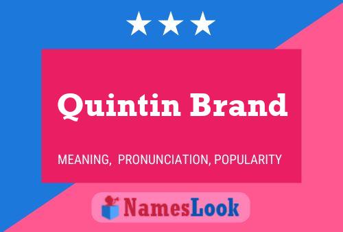 ملصق اسم Quintin Brand