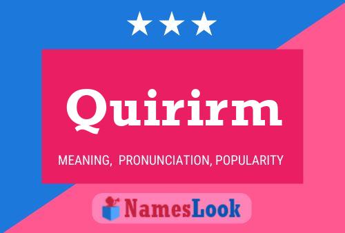 ملصق اسم Quirirm