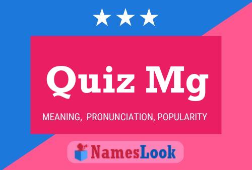 ملصق اسم Quiz Mg