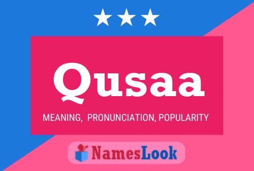 ملصق اسم Qusaa