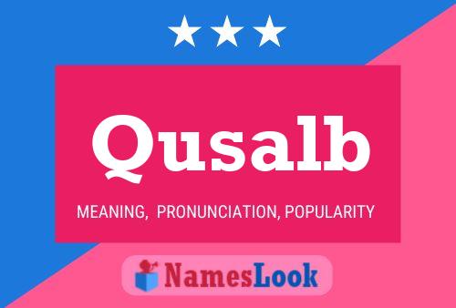 ملصق اسم Qusalb