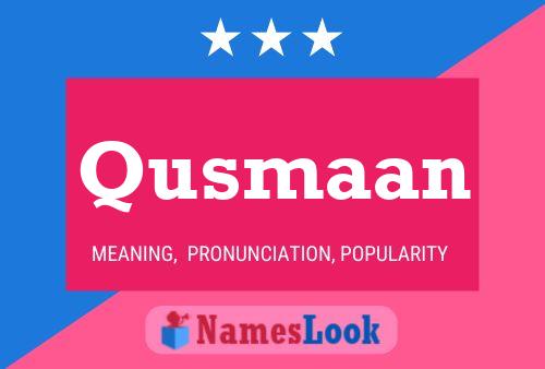 ملصق اسم Qusmaan