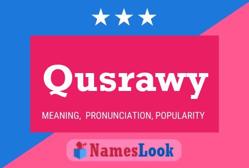 ملصق اسم Qusrawy