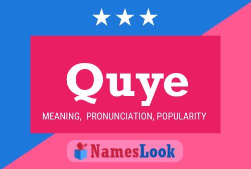 ملصق اسم Quye