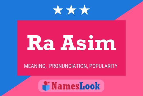 ملصق اسم Ra Asim