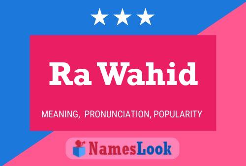 ملصق اسم Ra Wahid