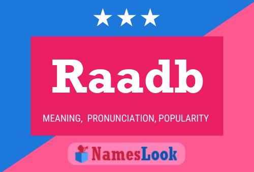 ملصق اسم Raadb