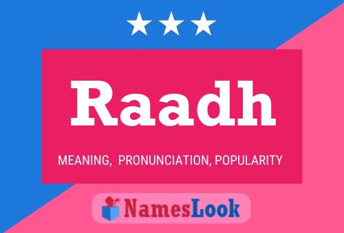 ملصق اسم Raadh