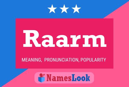 ملصق اسم Raarm