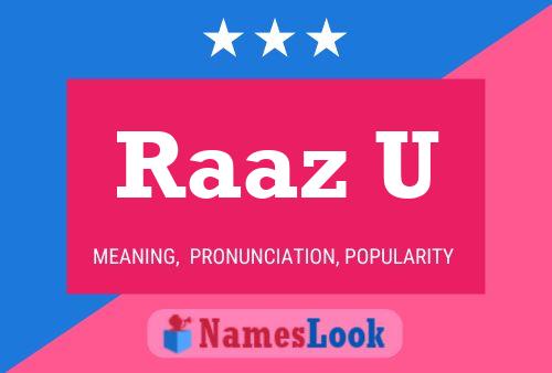 ملصق اسم Raaz U