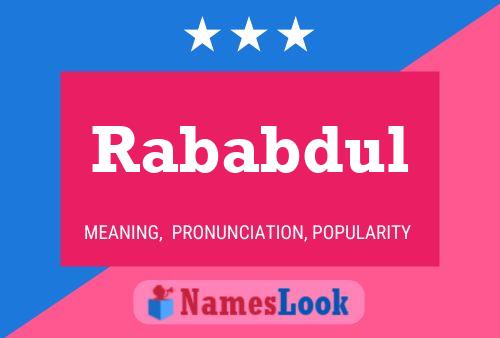 ملصق اسم Rababdul