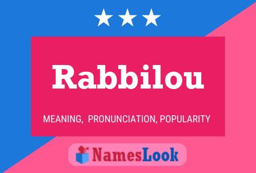 ملصق اسم Rabbilou