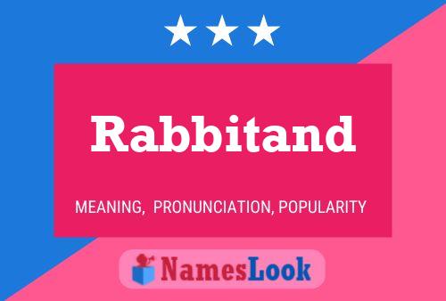 ملصق اسم Rabbitand