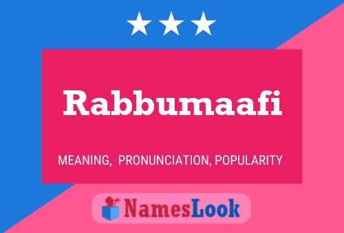 ملصق اسم Rabbumaafi