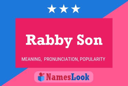 ملصق اسم Rabby Son