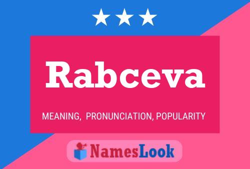 ملصق اسم Rabceva