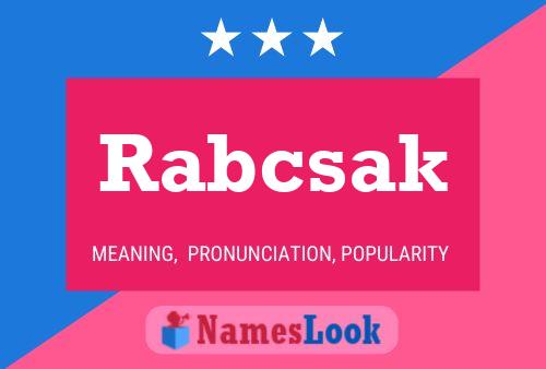 ملصق اسم Rabcsak