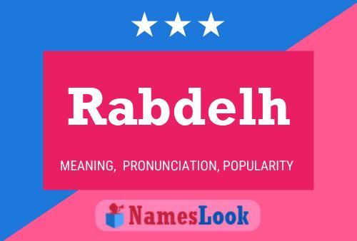 ملصق اسم Rabdelh