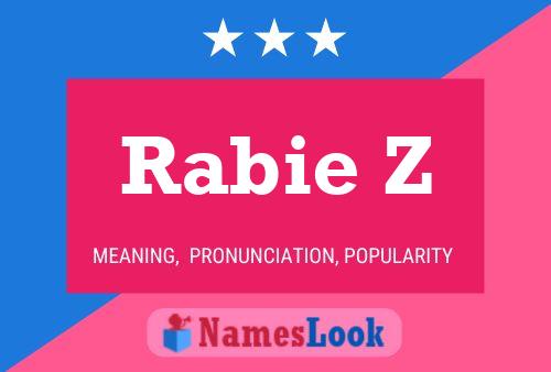 ملصق اسم Rabie Z