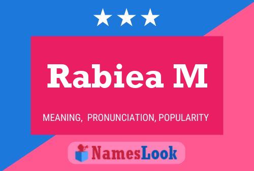 ملصق اسم Rabiea M