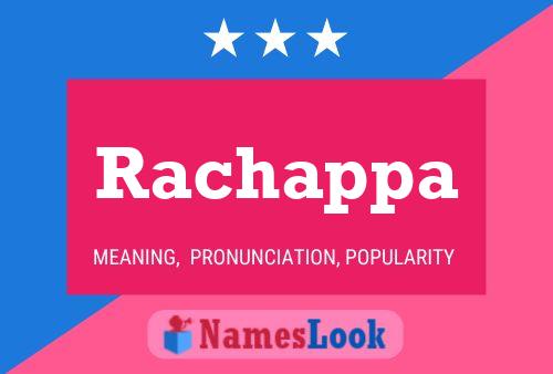 ملصق اسم Rachappa