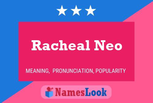 ملصق اسم Racheal Neo