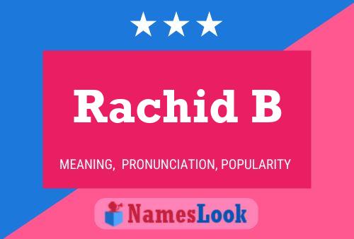 ملصق اسم Rachid B