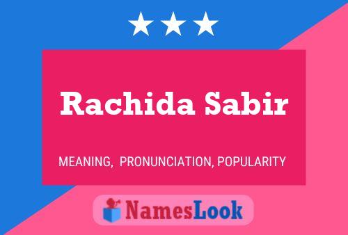 ملصق اسم Rachida Sabir