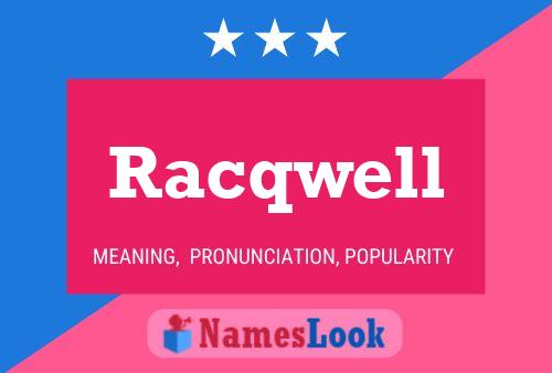 ملصق اسم Racqwell