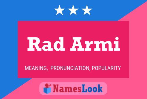 ملصق اسم Rad Armi