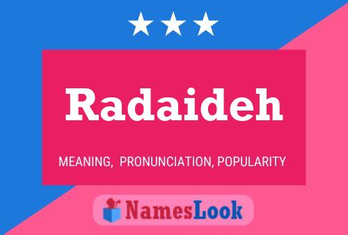 ملصق اسم Radaideh