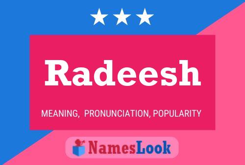 ملصق اسم Radeesh