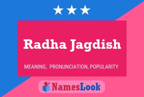 ملصق اسم Radha Jagdish