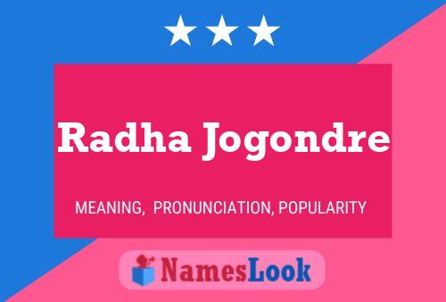 ملصق اسم Radha Jogondre