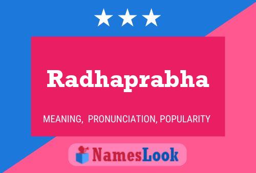 ملصق اسم Radhaprabha