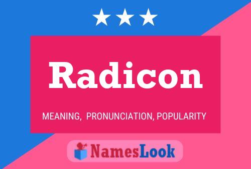 ملصق اسم Radicon