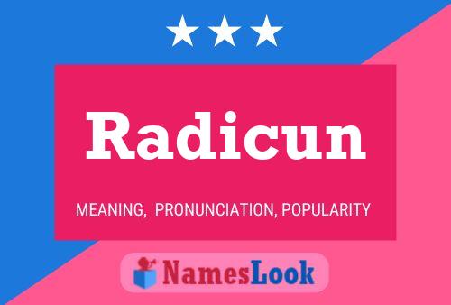 ملصق اسم Radicun