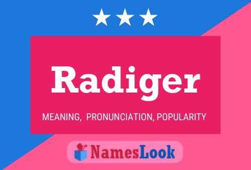 ملصق اسم Radiger