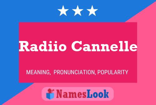 ملصق اسم Radiio Cannelle