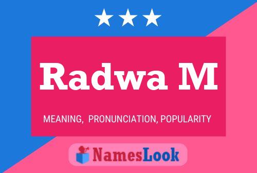 ملصق اسم Radwa M