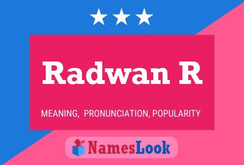 ملصق اسم Radwan R